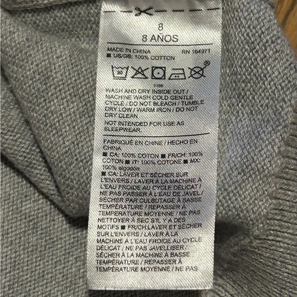 Janie and Jack Nutcracker Gray Sweater - Picture 7 of 7